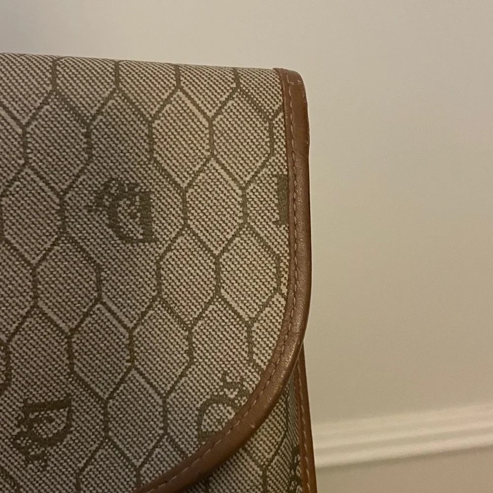 Christian Dior Vinage Beige and Brown Monogram Clutch - Picture 13 of 13
